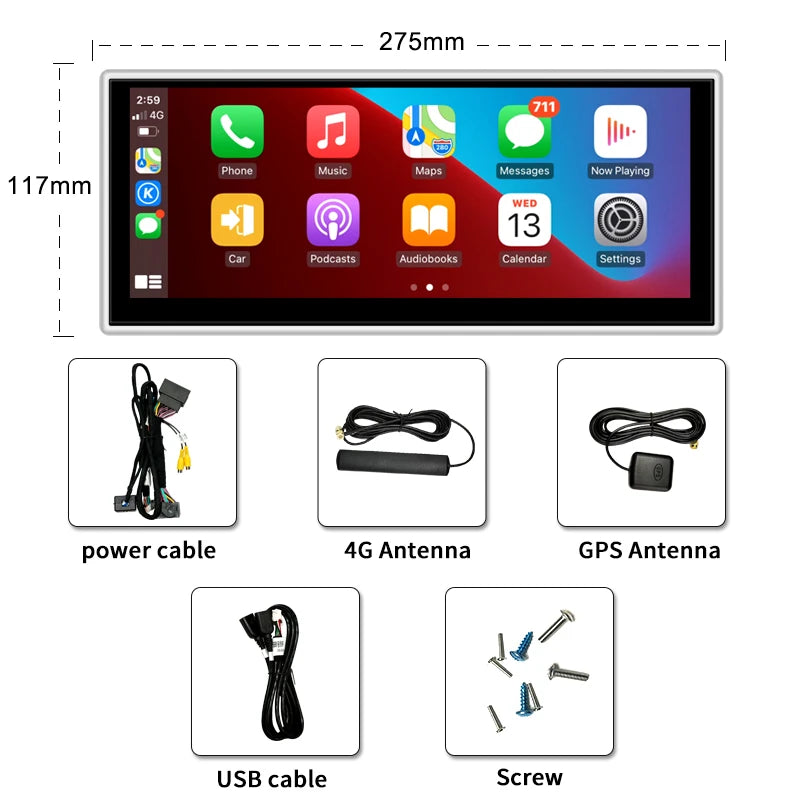 Qualcomm 8G 128G Android13 10.25Inch Carplay AUTO for AUDI 2018-2022 Q5 Q5L Car Video Players GPS Navigation Smart Screen