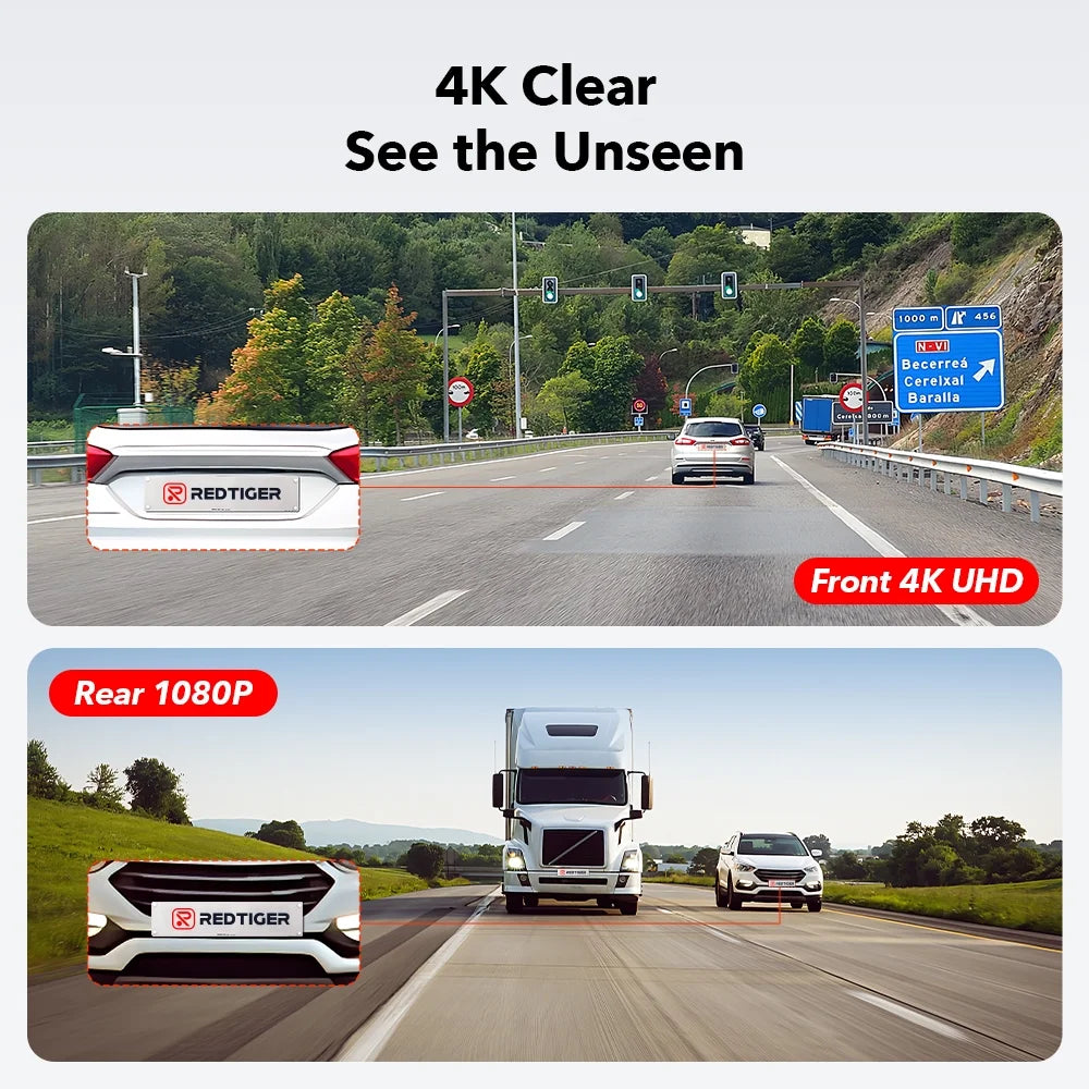 Dash Cam for Cars, 4K/2.5K Full HD Car Camera Dash Cam, 3.16” IPS Screen Dash Cam, Dashcam Built-In Wi-Fi GPS, Night Vision, Loop Recording, Vehicle, Parking Mode, Free 64GB Card