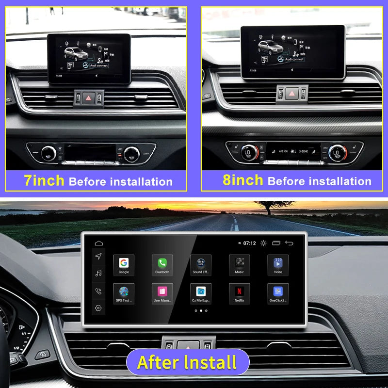 Qualcomm 8G 128G Android13 10.25Inch Carplay AUTO for AUDI 2018-2022 Q5 Q5L Car Video Players GPS Navigation Smart Screen