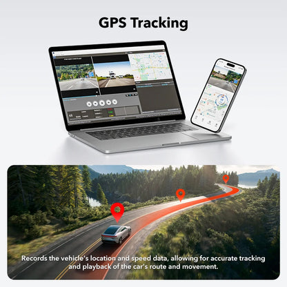 Dash Cam for Cars, 4K/2.5K Full HD Car Camera Dash Cam, 3.16” IPS Screen Dash Cam, Dashcam Built-In Wi-Fi GPS, Night Vision, Loop Recording, Vehicle, Parking Mode, Free 64GB Card